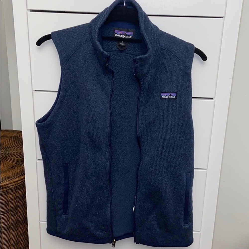 Patagonia better sweater vest in navy